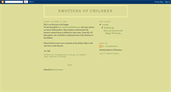 Desktop Screenshot of emotionsofchildren.blogspot.com