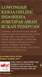 Mobile Screenshot of kerja-online-aman.blogspot.com