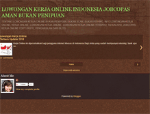 Tablet Screenshot of kerja-online-aman.blogspot.com