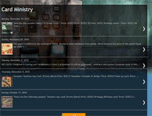 Tablet Screenshot of cardministry.blogspot.com