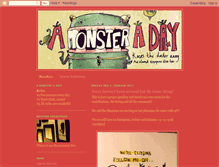 Tablet Screenshot of amonsterday.blogspot.com