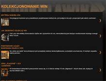 Tablet Screenshot of kolekcjonowaniewin.blogspot.com