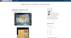 Desktop Screenshot of craftychristel.blogspot.com