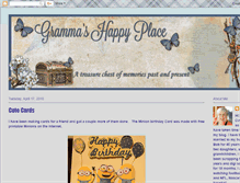 Tablet Screenshot of grammashappyplace.blogspot.com