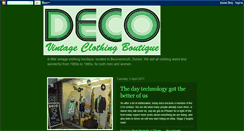 Desktop Screenshot of decovintageclothing.blogspot.com