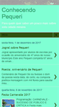 Mobile Screenshot of conhecendopequeri.blogspot.com