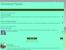 Tablet Screenshot of conhecendopequeri.blogspot.com