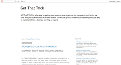 Desktop Screenshot of getthattrick.blogspot.com