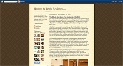 Desktop Screenshot of honestandtrulyreviews.blogspot.com