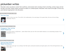 Tablet Screenshot of pickumber-writes.blogspot.com