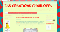 Desktop Screenshot of creationscharlotte.blogspot.com