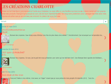 Tablet Screenshot of creationscharlotte.blogspot.com