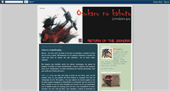 Desktop Screenshot of osukarunokabutoreturnofthesamurai.blogspot.com