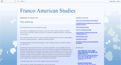 Desktop Screenshot of francoamericanstudies.blogspot.com