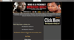 Desktop Screenshot of mayweathervsshanemosley.blogspot.com