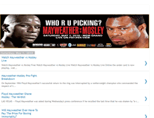 Tablet Screenshot of mayweathervsshanemosley.blogspot.com