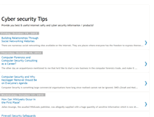 Tablet Screenshot of cybersecuritytips101.blogspot.com