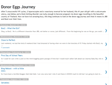 Tablet Screenshot of donoreggsjourney.blogspot.com