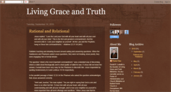 Desktop Screenshot of livinggraceandtruth.blogspot.com
