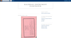 Desktop Screenshot of kalibrasiinstrumentelektronik.blogspot.com