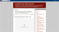 Desktop Screenshot of kanal-d-haci-yatmaz-ata-demirer.blogspot.com