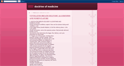 Desktop Screenshot of doctrineofmedicine.blogspot.com