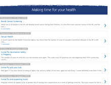 Tablet Screenshot of makingtimeforyourhealth.blogspot.com