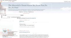 Desktop Screenshot of maverickshaunt.blogspot.com