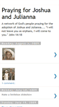 Mobile Screenshot of prayingforjoshuaandjulianna.blogspot.com