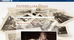 Desktop Screenshot of antebellumroad.blogspot.com