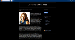 Desktop Screenshot of listadecantantes.blogspot.com