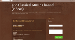 Desktop Screenshot of classicalmusicchannel.blogspot.com