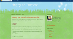 Desktop Screenshot of behappyonpurpose.blogspot.com
