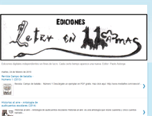 Tablet Screenshot of letraenllamas-cantuta.blogspot.com