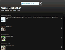 Tablet Screenshot of animaldestination.blogspot.com