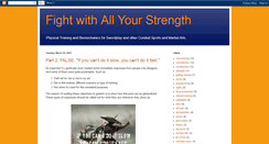 Desktop Screenshot of fightwithallyourstrength.blogspot.com