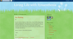 Desktop Screenshot of livinglifewithsynaesthesia.blogspot.com