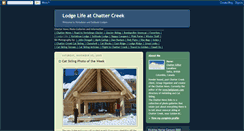 Desktop Screenshot of lodge-life-at-chatter-creek.blogspot.com