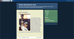 Desktop Screenshot of peytonmanningfanclub.blogspot.com