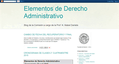 Desktop Screenshot of derechoadministrativodaniele.blogspot.com