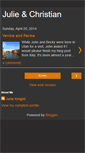 Mobile Screenshot of julieandchristianknight.blogspot.com