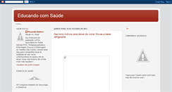 Desktop Screenshot of educandocomsaude.blogspot.com