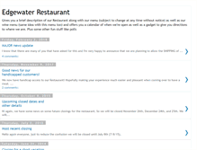 Tablet Screenshot of edgewaterrestaurant.blogspot.com