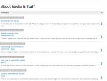Tablet Screenshot of media-and-stuff.blogspot.com