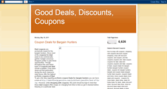 Desktop Screenshot of gooddeals-discounts-coupons.blogspot.com