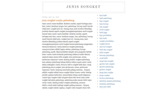 Desktop Screenshot of jenissongket.blogspot.com
