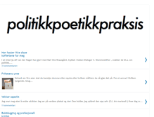 Tablet Screenshot of politikkpoetikkpraksis.blogspot.com