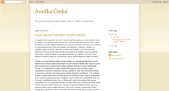 Desktop Screenshot of anezkaceska.blogspot.com