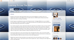 Desktop Screenshot of learningtolivetheword.blogspot.com