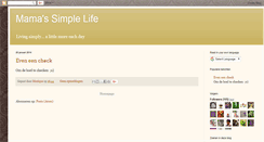 Desktop Screenshot of mamassimplelife.blogspot.com